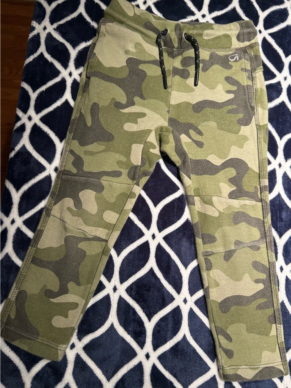 GAP Green Camo Kids Jogger Sweatpants